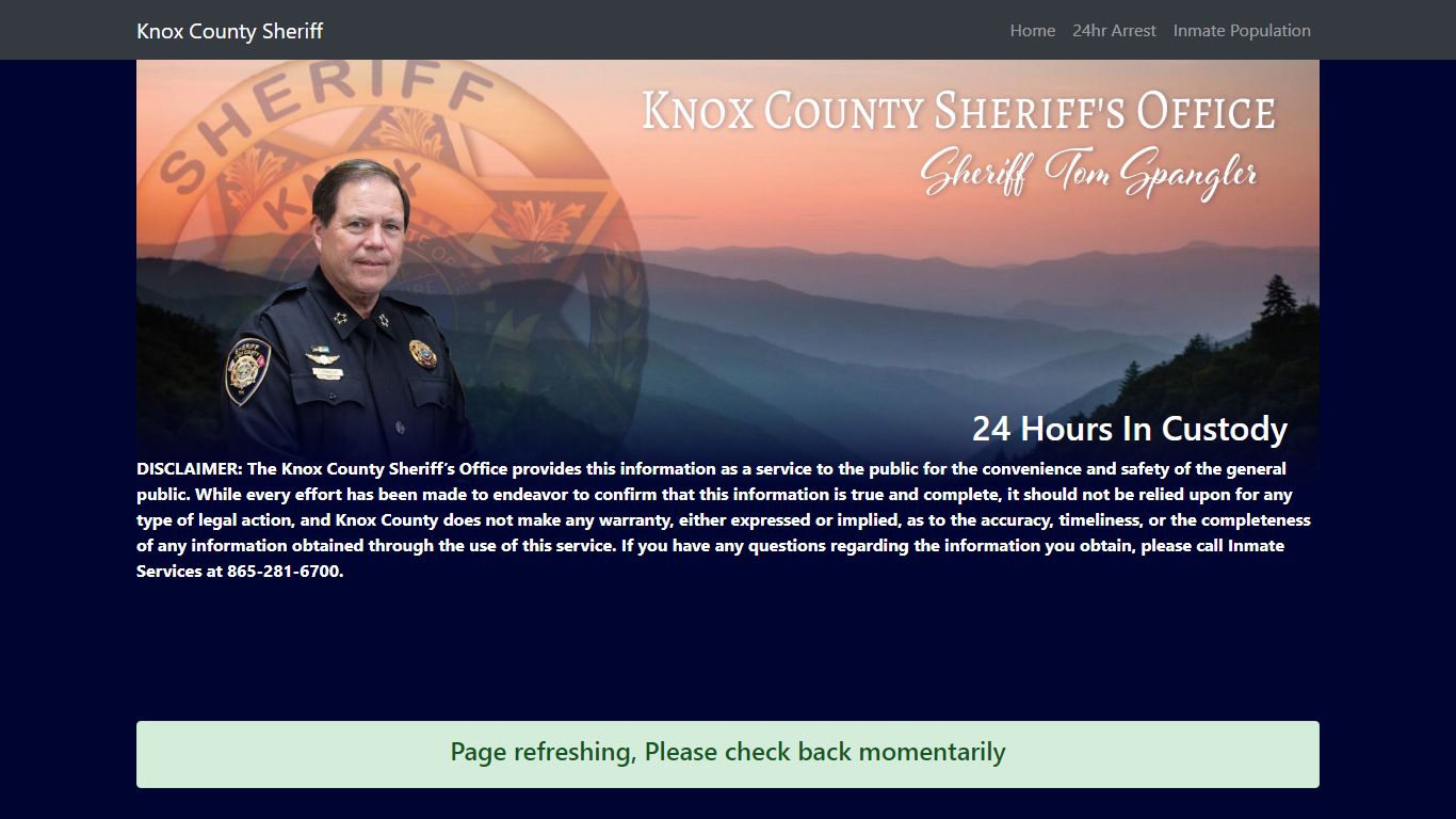 Knox County Tennessee - Sheriff - 24 Hour Arrests