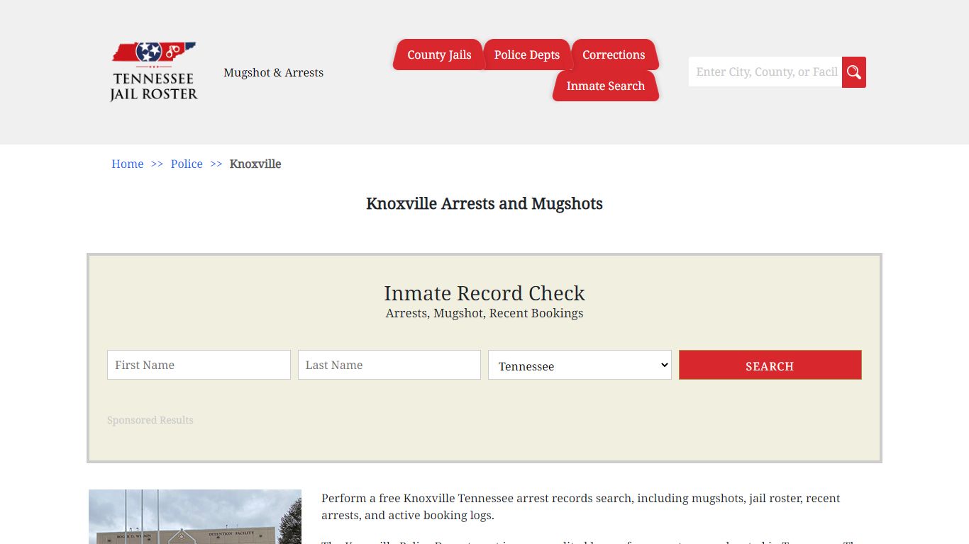 Knoxville Arrests and Mugshots | Jail Roster Search